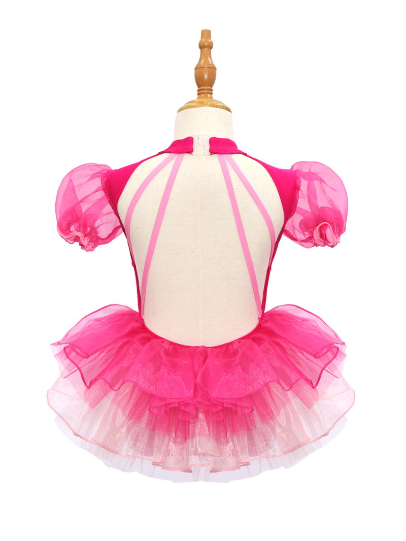 Hot Pink Girls Jazz Dance Costume JSP017