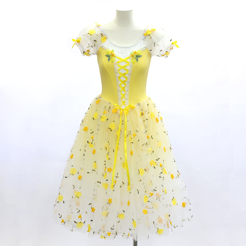 Giselle Long Romantic Ballet TuTu Dress Costume| Ready-to-Ship