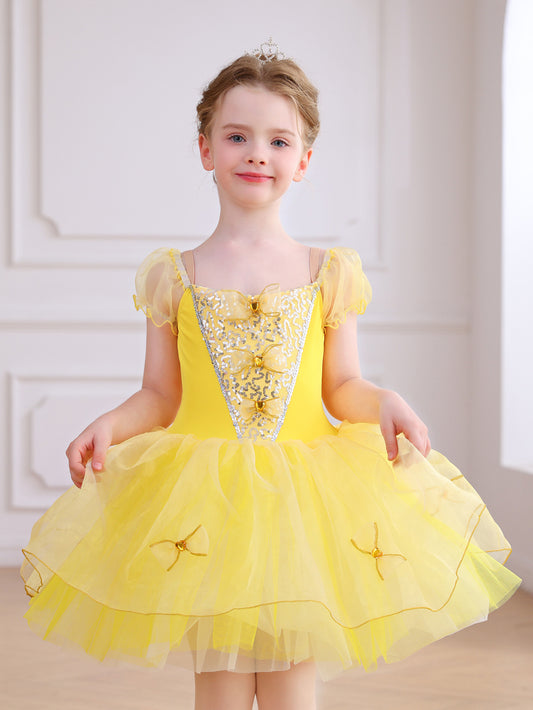 ALP078 Girls' Dreamy Princess Dress | Perfect for Birthdays & Dance Performances