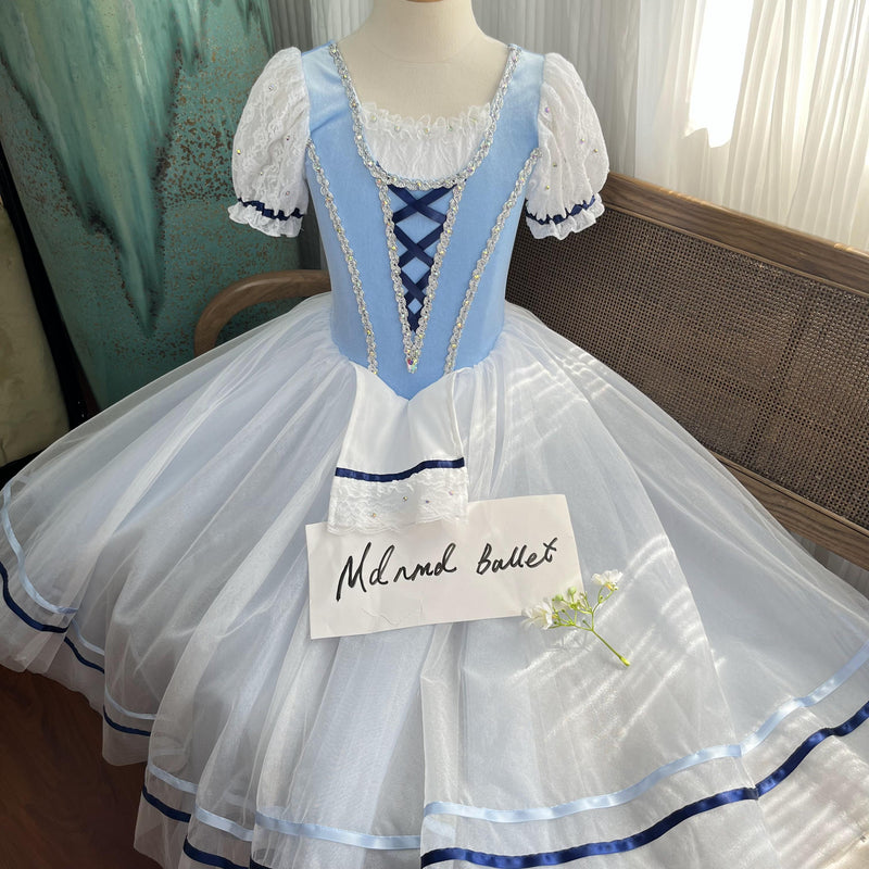 Lace-Up Ballet Dress for Girls ??锟斤拷C Elegant Tutu with Exquisite Lace Details - MDC0146