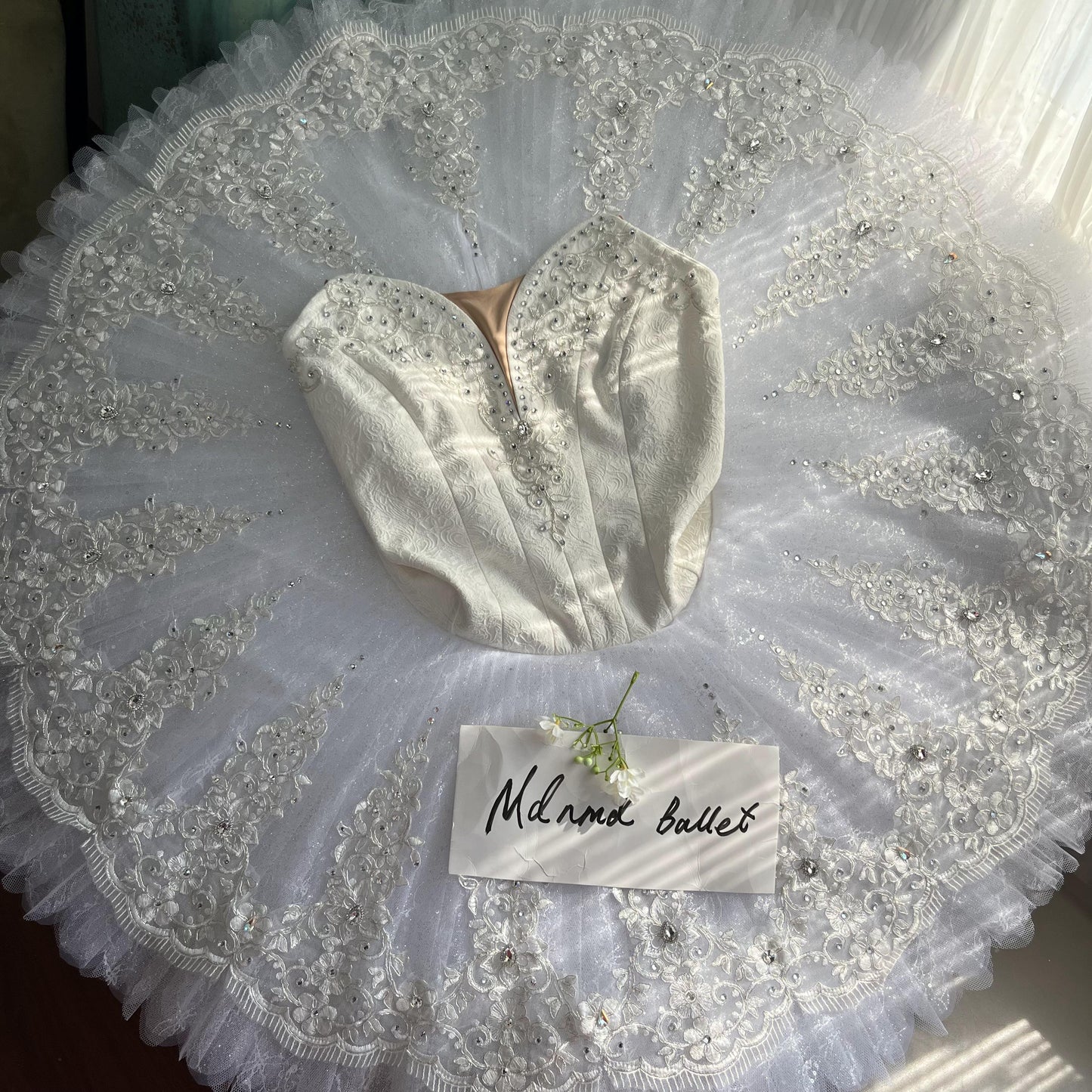 Floral Ballet Tutu Dress – Intricately Designed for Performance Grace & Comfort - MDT1160