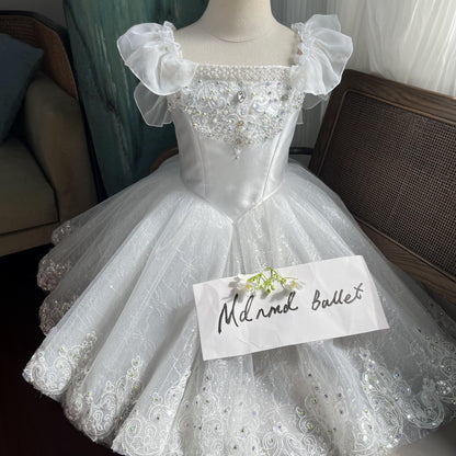 Exquisite Ballet Tutu Dress with Intricate Embellishments - MDC0797
