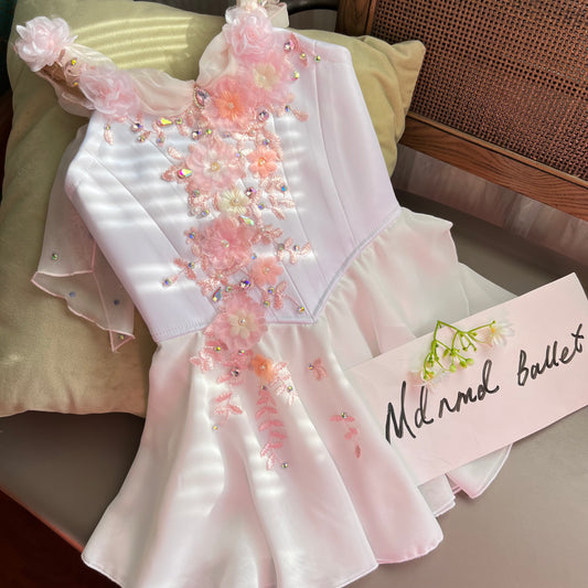 Elegant Floral Ballet Costume - MDC0724