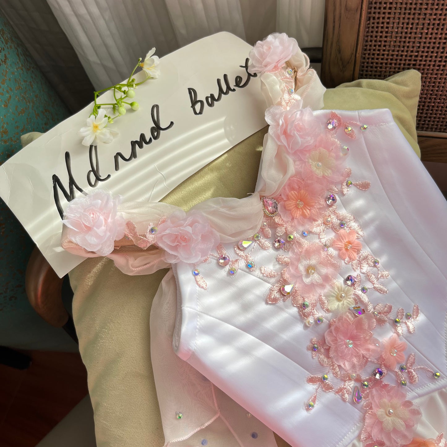Elegant Floral Ballet Costume - MDC0724