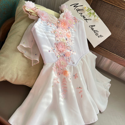 Elegant Floral Ballet Costume - MDC0724