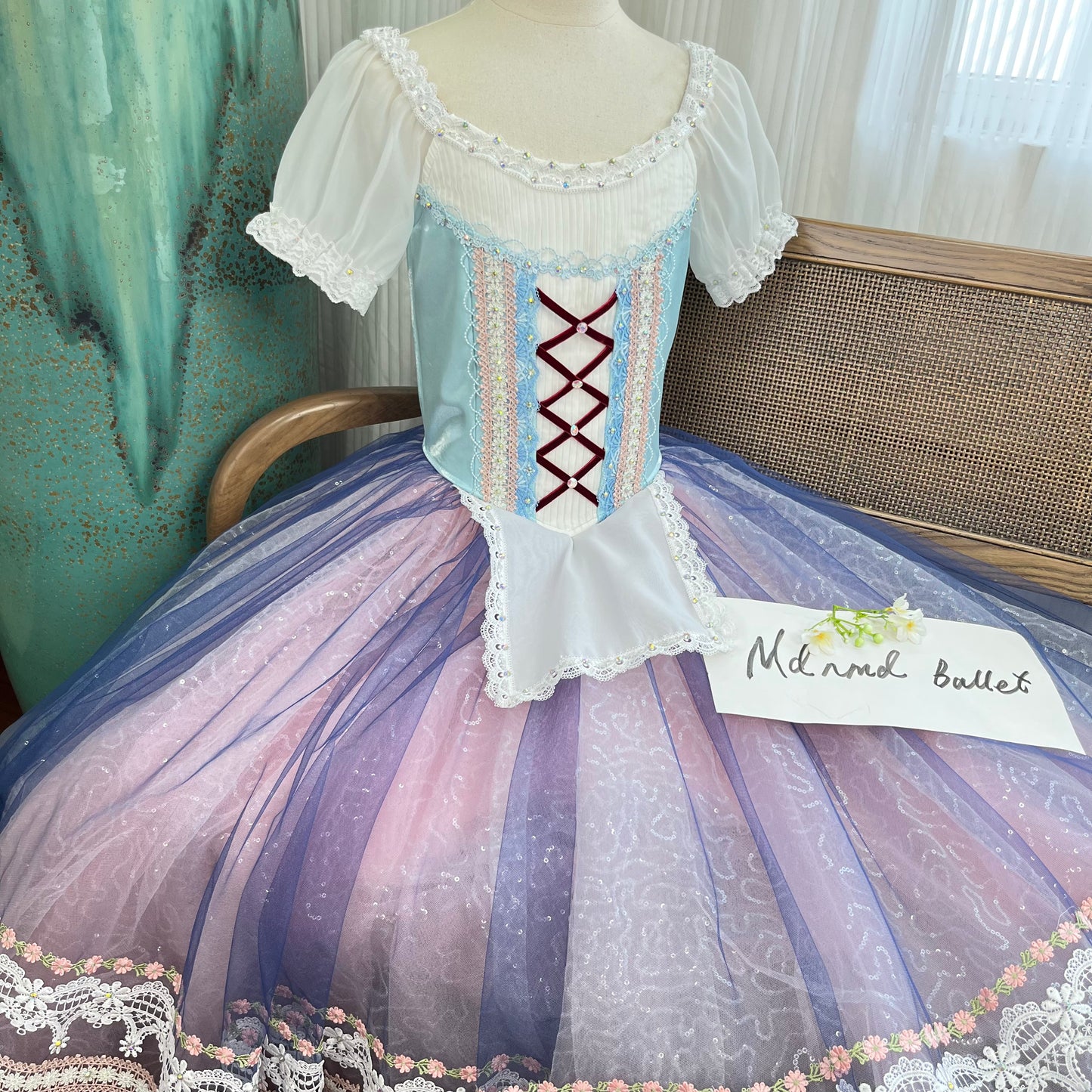 Multi-Layered Ballet Tutu Dress for Dancers with Exquisite Embellishments - MDC0406