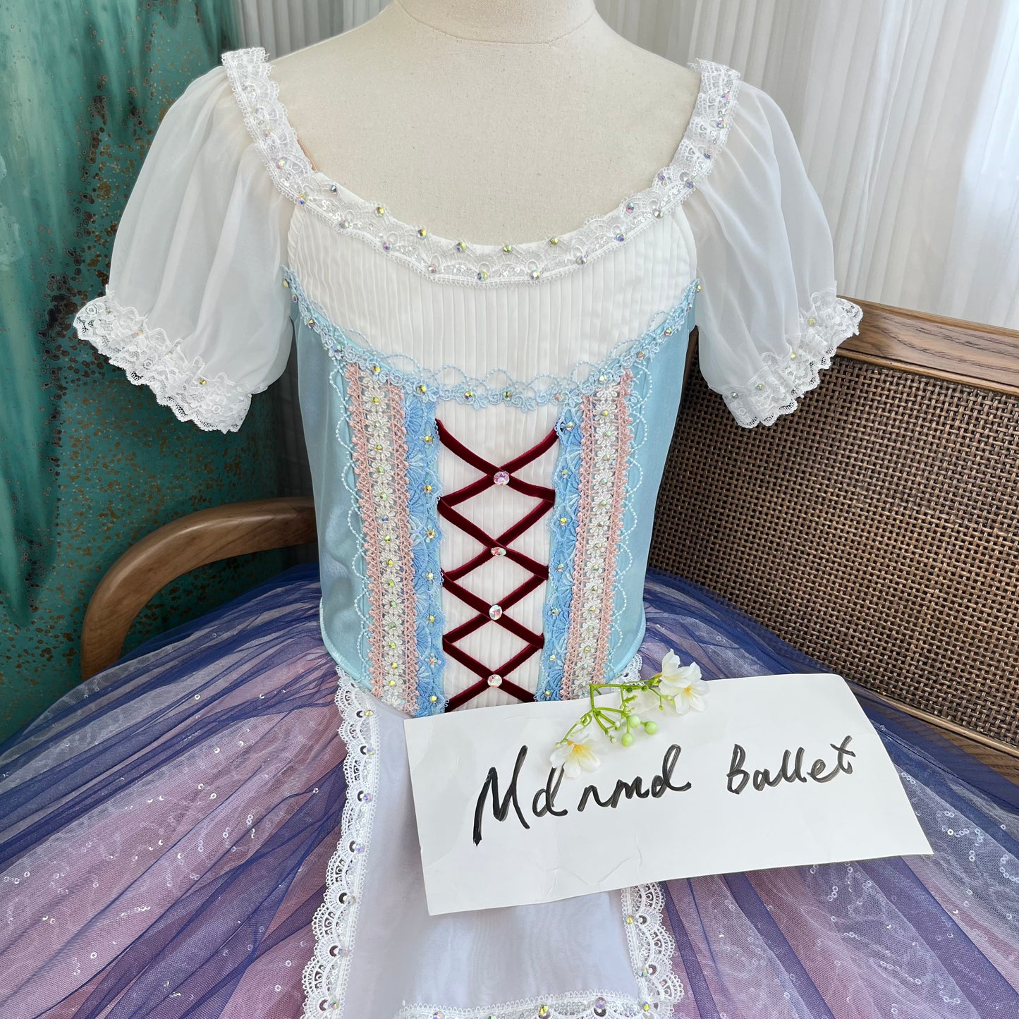 Multi-Layered Ballet Tutu Dress for Dancers with Exquisite Embellishments - MDC0406