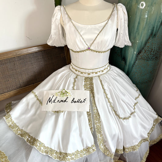 Hebe Variation Ballet Tutu - Flora's Awakening Youth Goddess Lace Performance Dress for Adults & Kids-MDC1048