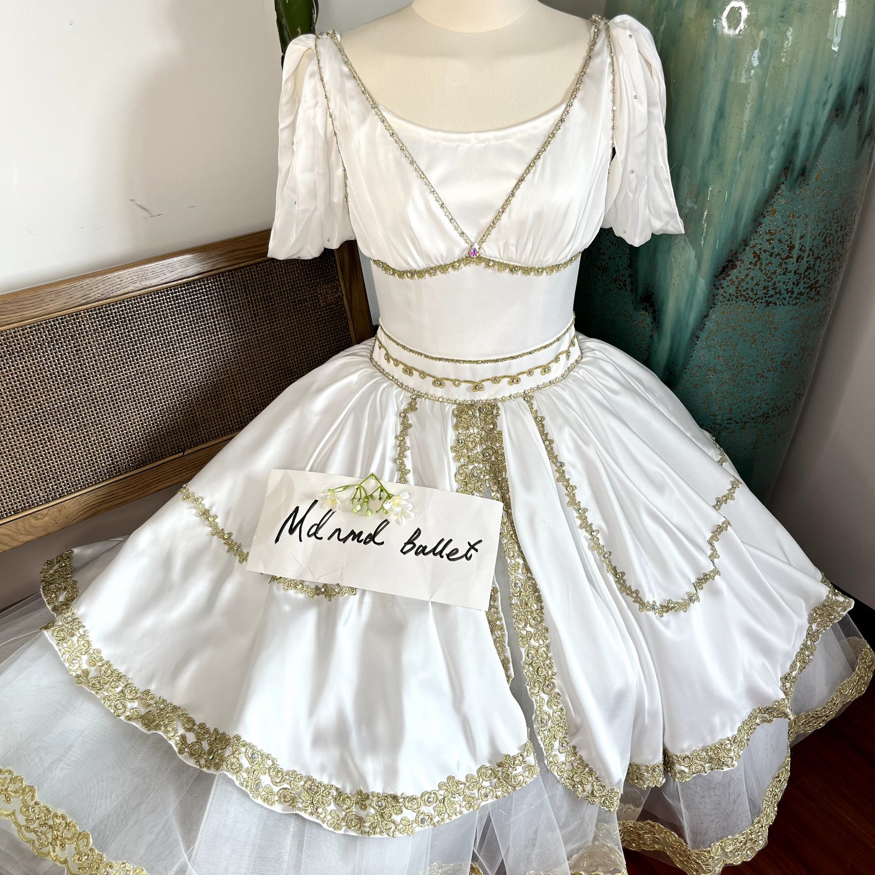 Hebe Variation Ballet Tutu - Flora's Awakening Youth Goddess Lace Performance Dress for Adults & Kids-MDC1048