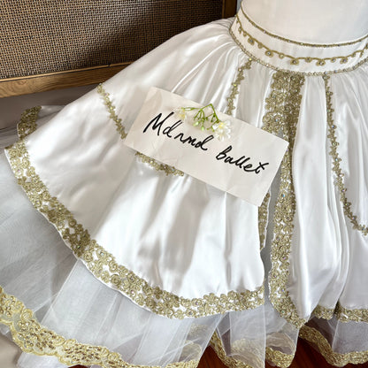 Hebe Variation Ballet Tutu - Flora's Awakening Youth Goddess Lace Performance Dress for Adults & Kids-MDC1048