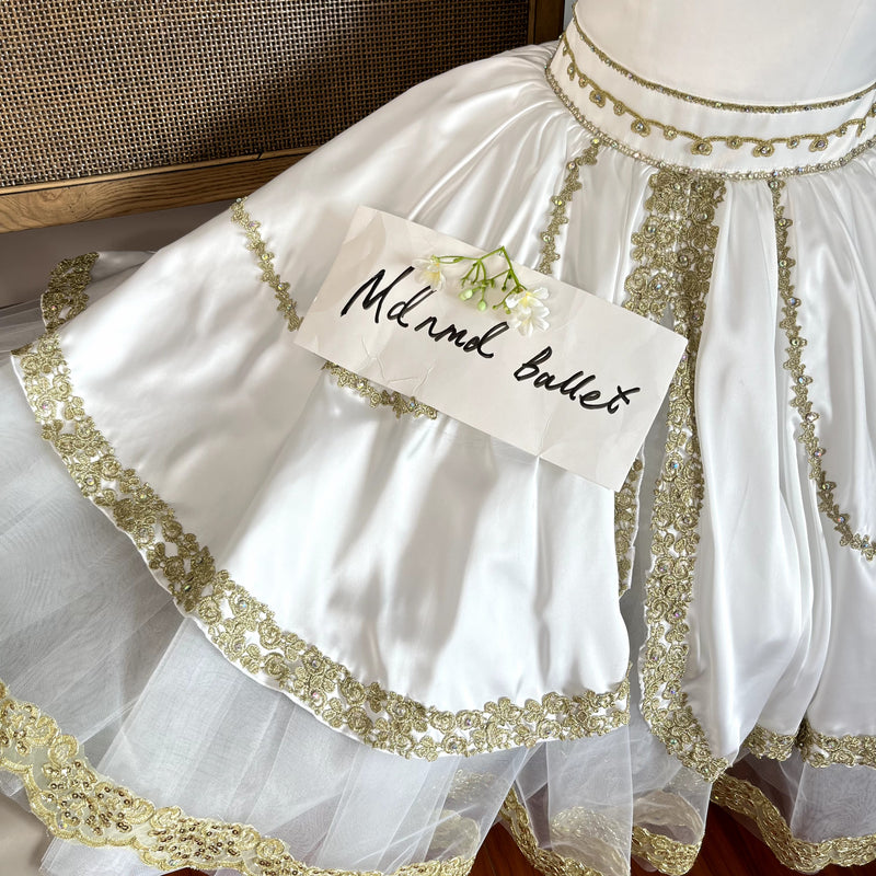 Hebe Variation Ballet Tutu - Flora's Awakening Youth Goddess Lace Performance Dress for Adults & Kids-MDC1048