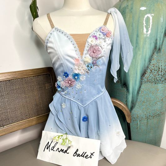 Professionally customized blue ballet tutu "The Talisman" Cupid-MDC0474