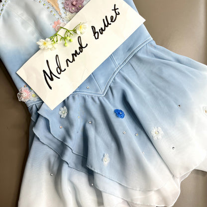 Professionally customized blue ballet tutu "The Talisman" Cupid-MDC0474