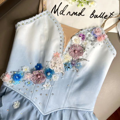 Professionally customized blue ballet tutu "The Talisman" Cupid-MDC0474