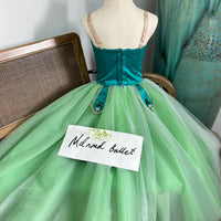 Professional Emerald - Themed Ballet Gown | Gemstone - Embellished | Ideal for Ballet Competitions-MDC1066
