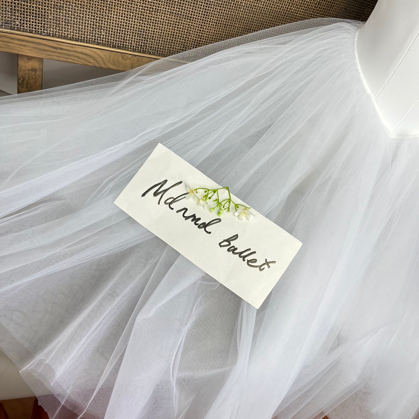Elegant White Ballet Gown - Off - Shoulder with Silver Embellishments-MDC0180