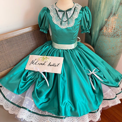 Coppélia Ballet Gown: Handmade with Lace and Bow Design - Ideal Ballet Dress for Girls-MDC0330