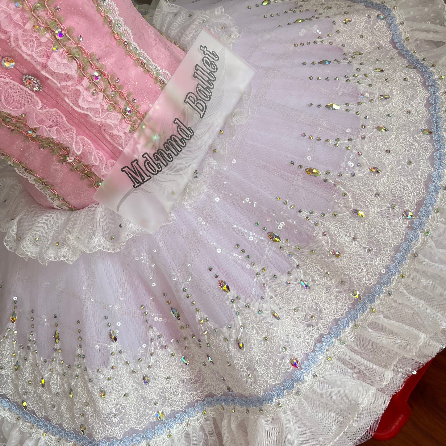 Handmade Pink Ballet Dress with Lace Design | Every Girl's Dream Ballet Costume-MDT1195
