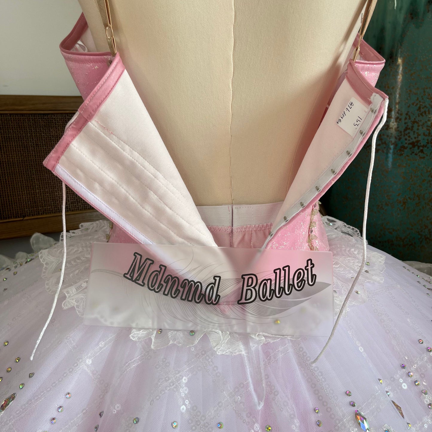Handmade Pink Ballet Dress with Lace Design | Every Girl's Dream Ballet Costume-MDT1195