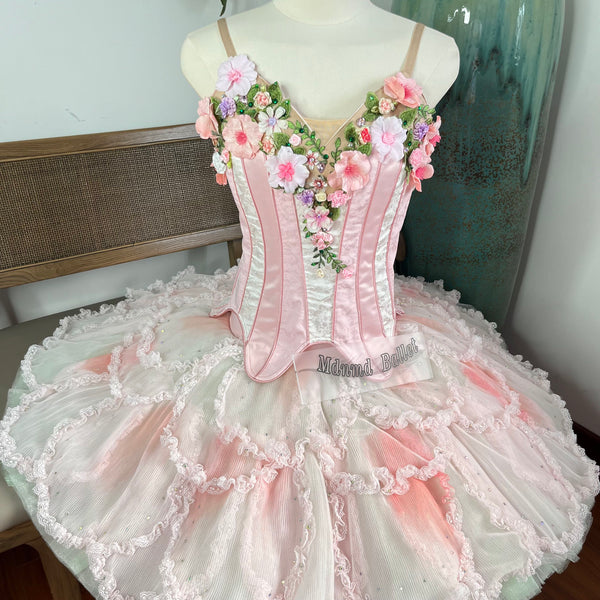 Ballet dress for Sleeping Beauty Ballet dress for La Sylphide Children's dance dress Girls' ballet dress Adult ballet dress Professional ballet dress Pancake-style dance dress-MDT1193