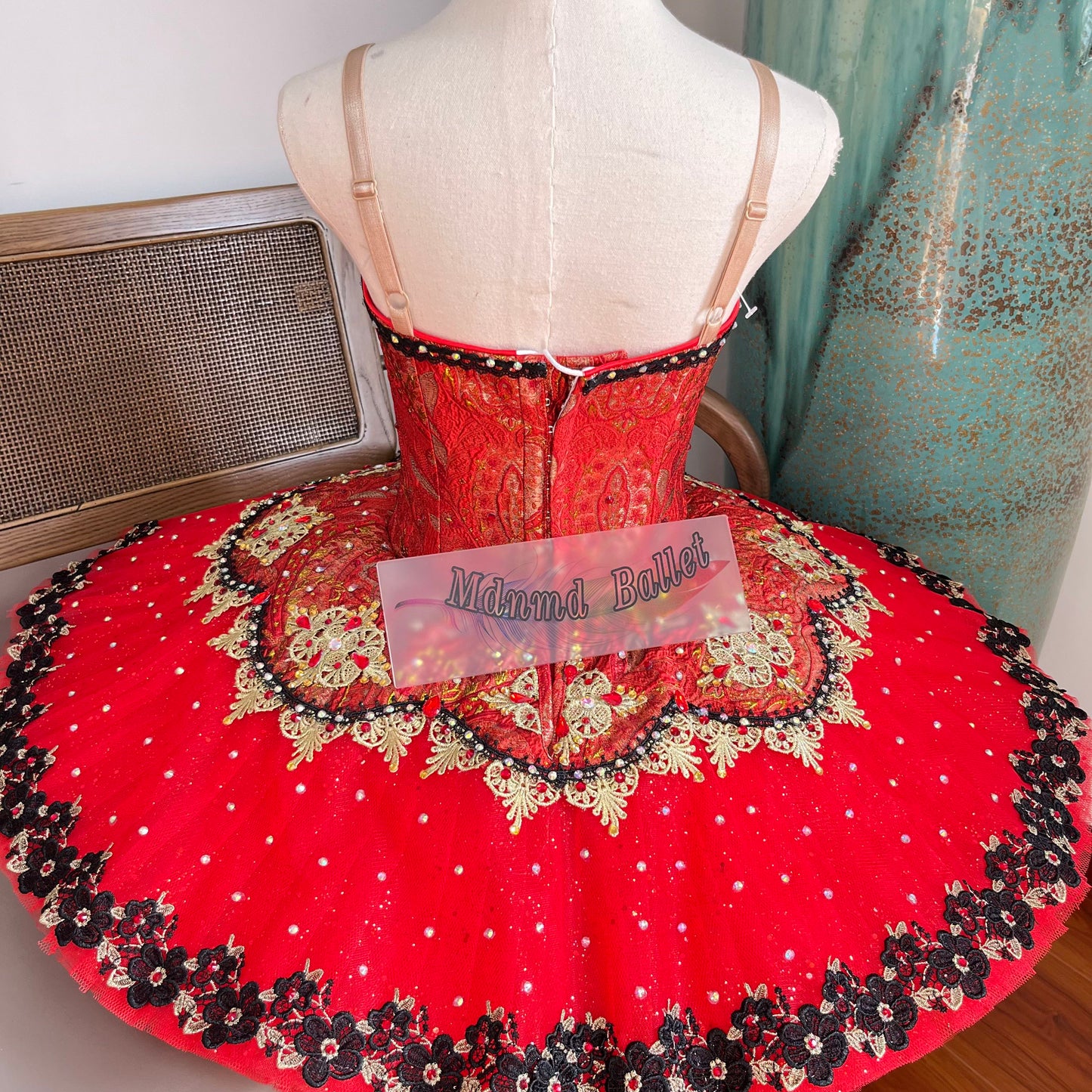 Professional Red Platter Ballet Tutu is suitable for the Youth America Grand Prix (YAGP)-MDT1095