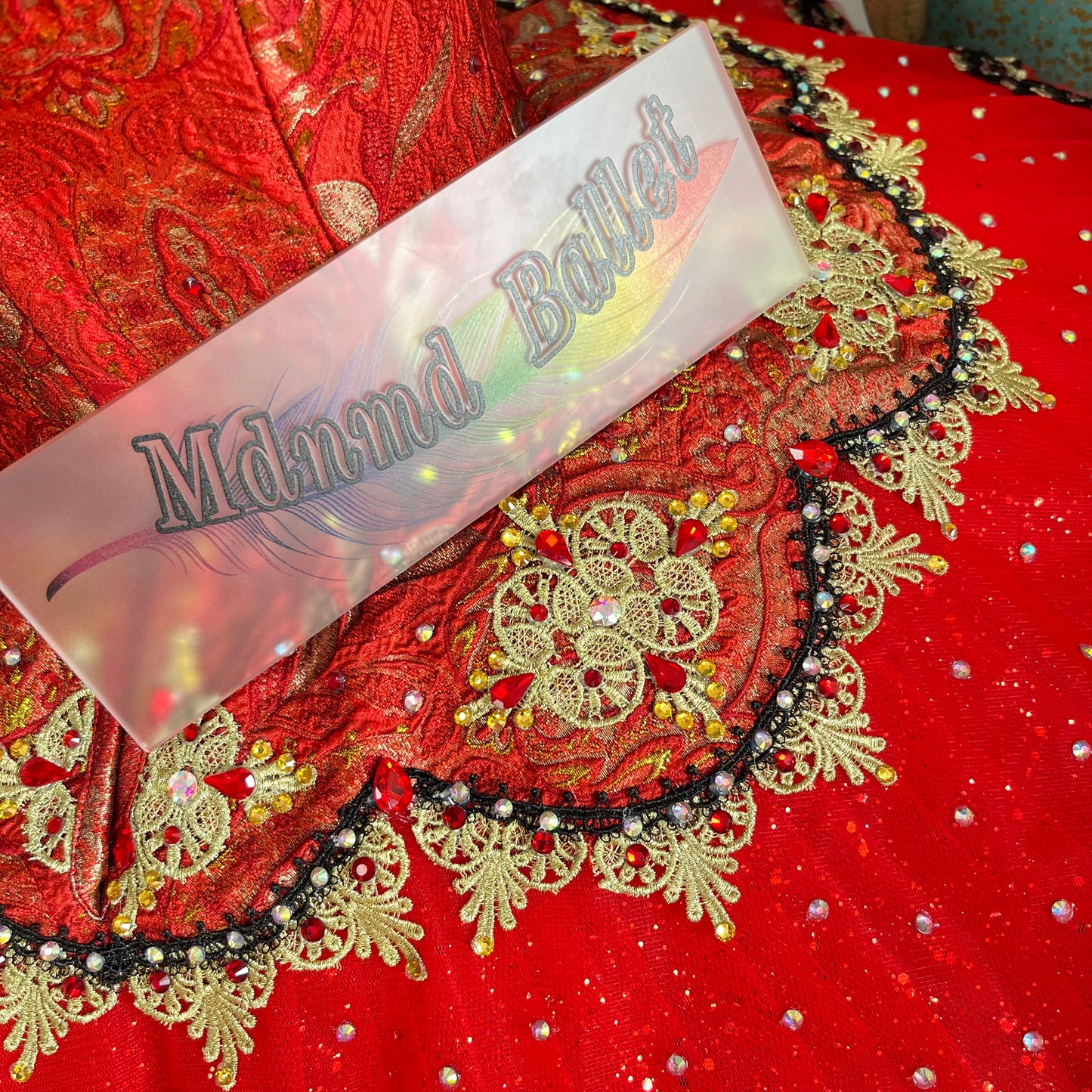 Professional Red Platter Ballet Tutu is suitable for the Youth America Grand Prix (YAGP)-MDT1095