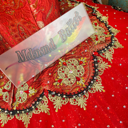 Professional Red Platter Ballet Tutu is suitable for the Youth America Grand Prix (YAGP)-MDT1095