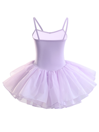 Girls Sequin Cami Ballet Leotard Tutu Dress-TM034