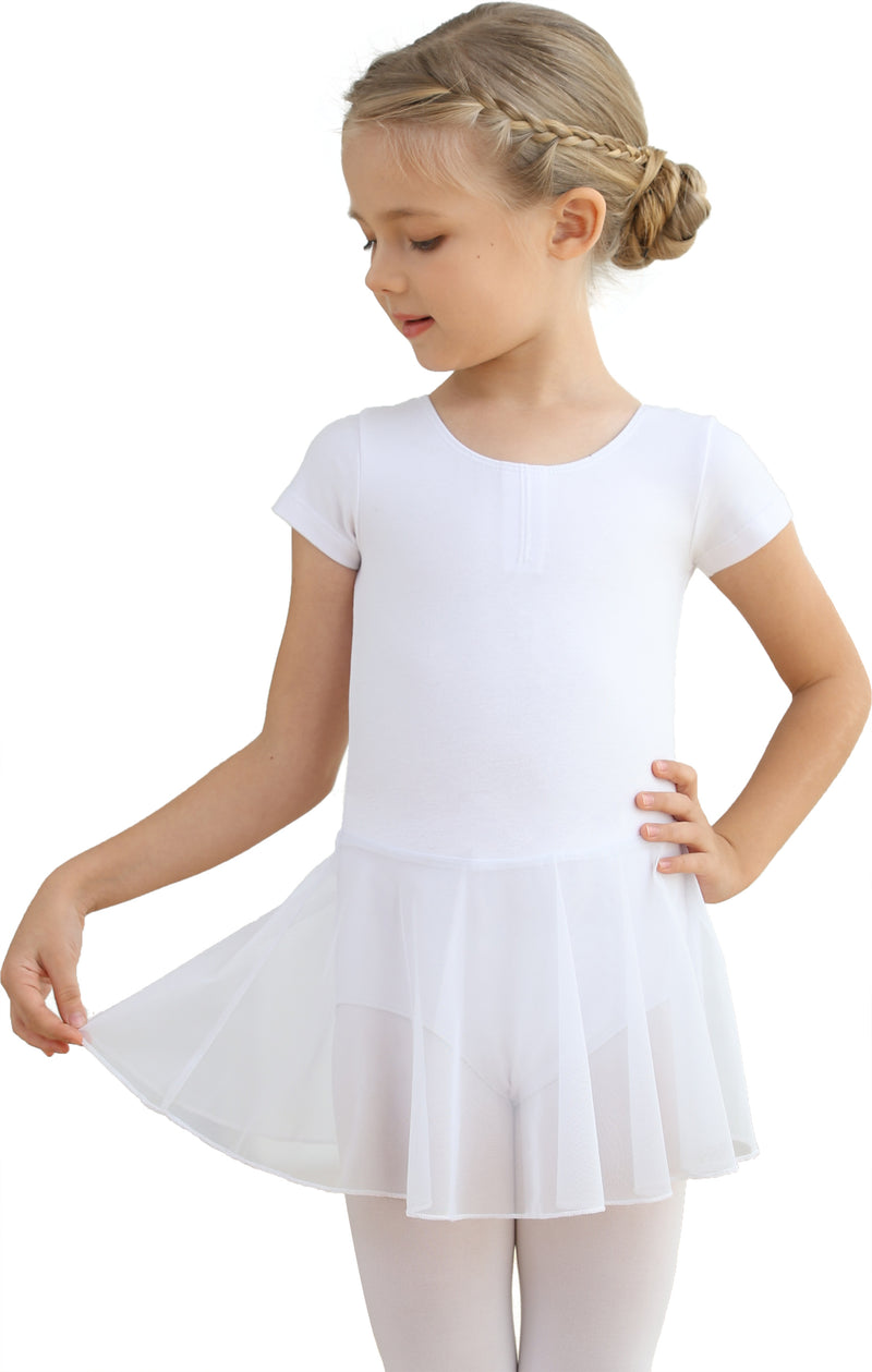 Classical Preschool Girl Classic Short Sleeved Ballet Dress Leotard, Actor Training Costume