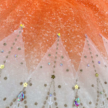 Custom Paquita Ballet Tutu Variation - Golden Embellished Stage Costume for Performances-MDT1544
