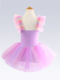 Girls Pink Lace Ballet Leotard Princess Tutu Dress-ALP023