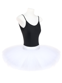 White Professional Layered Ballet Practice Tutu Skirt