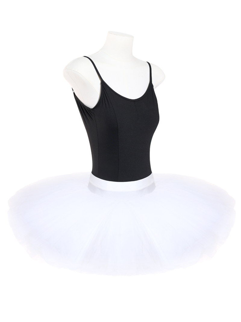 White Professional Layered Ballet Practice Tutu Skirt