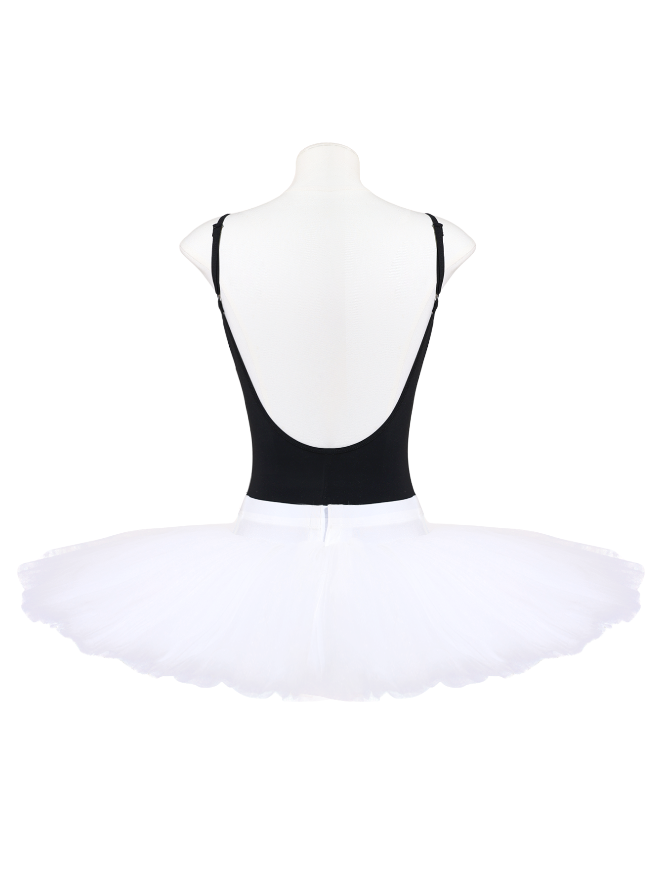White Professional Layered Ballet Practice Tutu Skirt