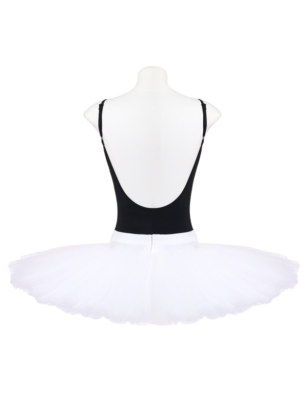 White Professional Layered Ballet Practice Tutu Skirt