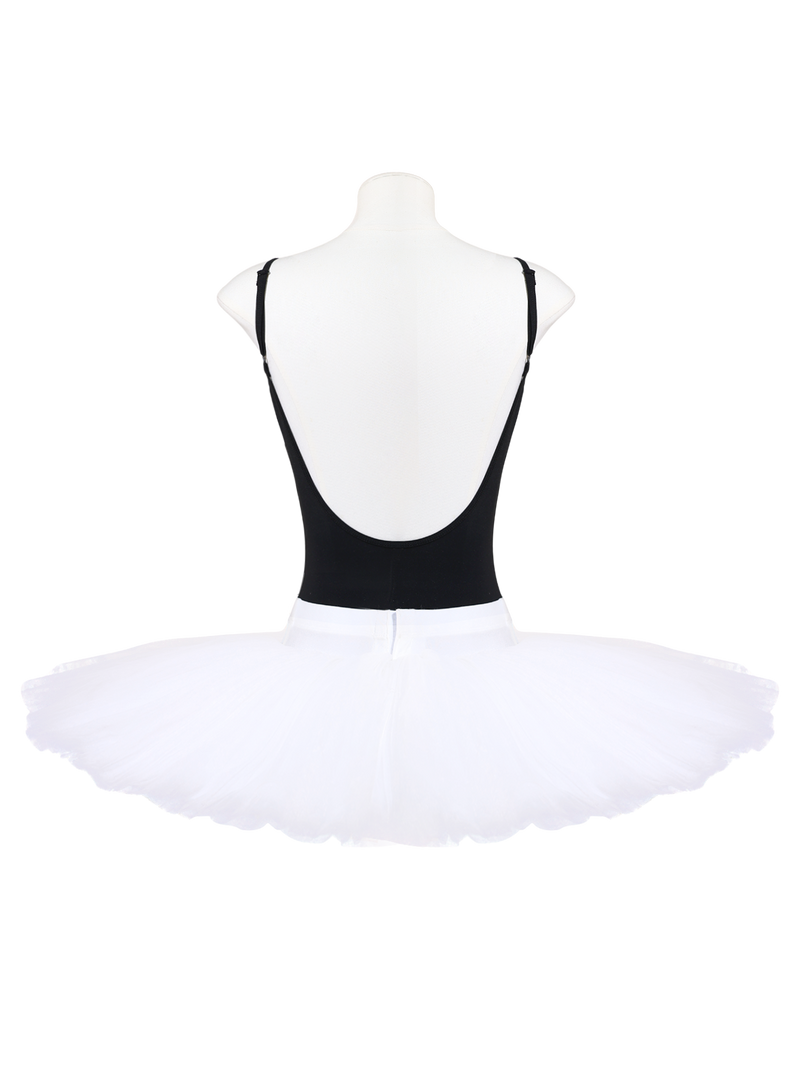 White Professional Layered Ballet Practice Tutu Skirt