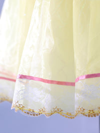 Kids Royal Blue Velvet Pink Lace Princess Dance Costume