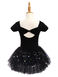 Girls Butterfly Sequin Ballet Leotard Tutu Dress-XY030