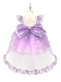 Purple Lavender Lace Lolita Princess Dress for Toddlers Girls-W26057