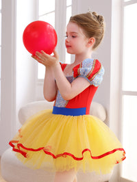 Girls Red Blue Yellow Princess Ballet Tutu Dress, Sparkly Dance Costume-ALP058