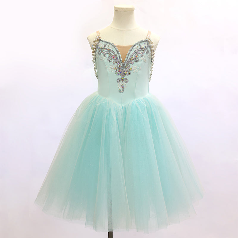 The Pearl and the Ocean Ballet Tutu Long Dress- Size 125| Ready-to-Ship