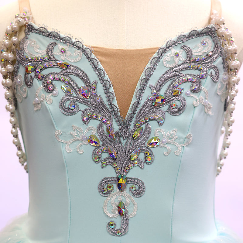 The Pearl and the Ocean Ballet Tutu Long Dress- Size 125| Ready-to-Ship
