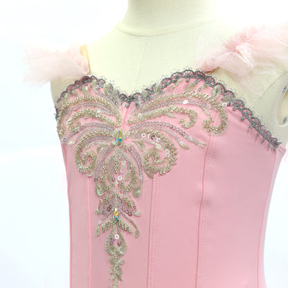Pink Long Romantic Ballet TuTu Dress Costume- Size MC| Ready-to-Ship