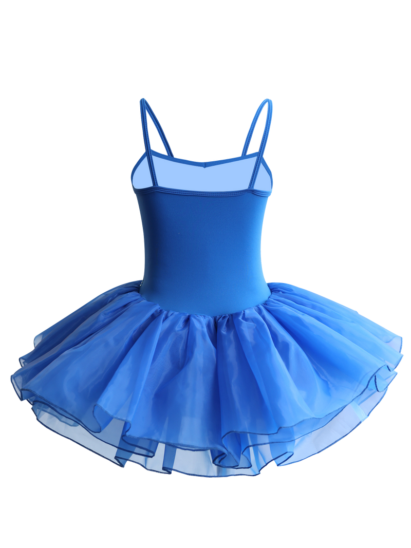 Girls Sequin Cami Ballet Leotard Tutu Dress-TM034