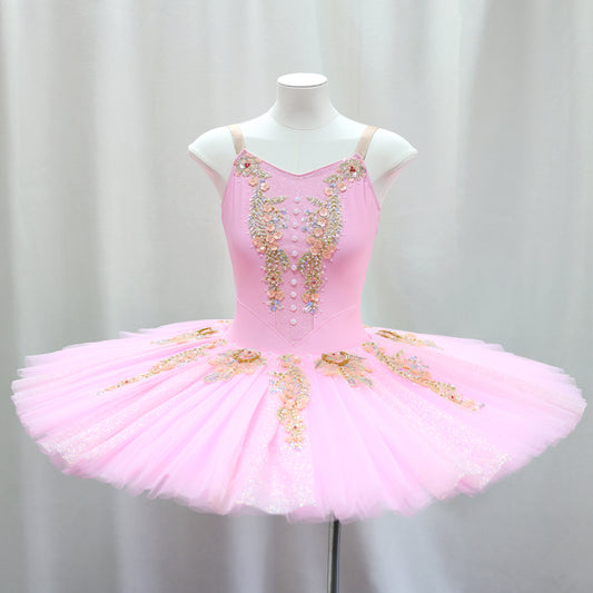 Handmade Sleeping Beauty&Fairy Ballet Tutu with Floral Applique - Multiple Color Choices-MDT1723