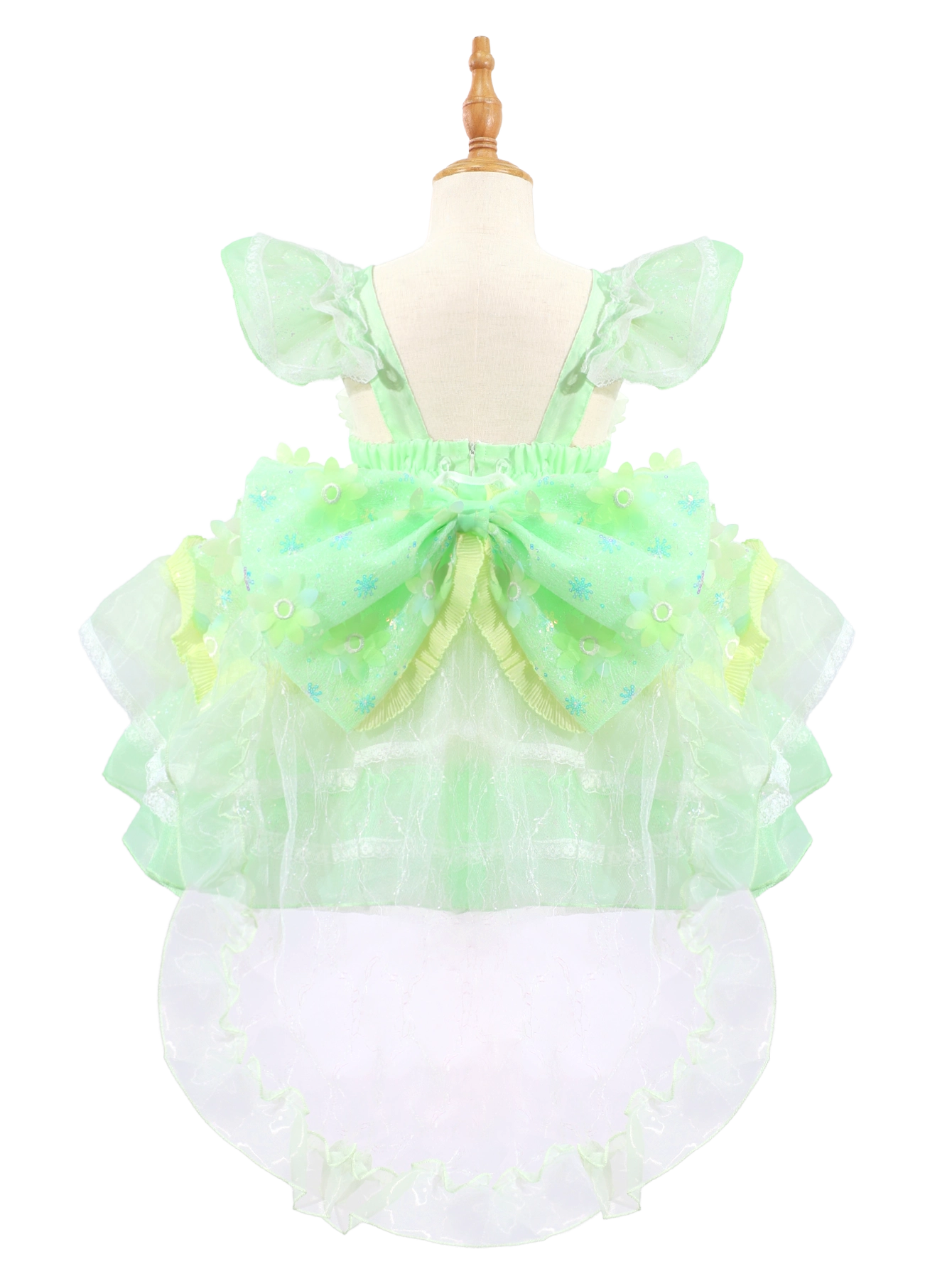 Green Tinker Bell Inspired Lolita Princess Dress for Girls-W26003