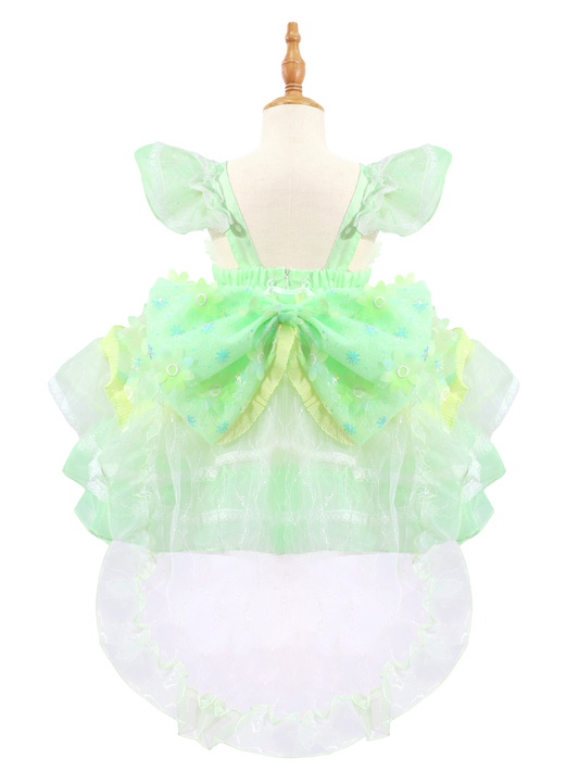 Green Tinker Bell Inspired Lolita Princess Dress for Girls-W26003