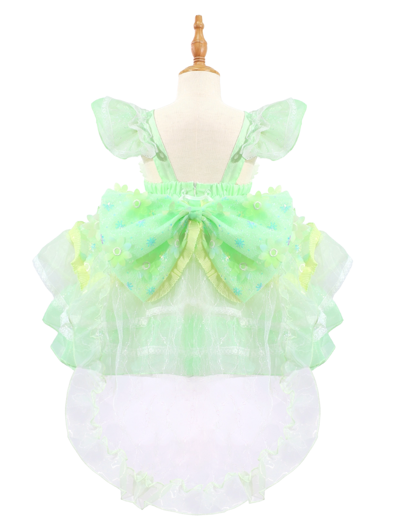 Green Tinker Bell Inspired Lolita Princess Dress for Girls-W26003
