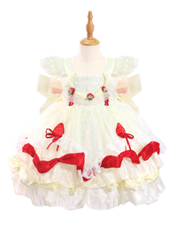 Strawberry Lolita Tutu Princess Dress for Toddler Girls-W26021