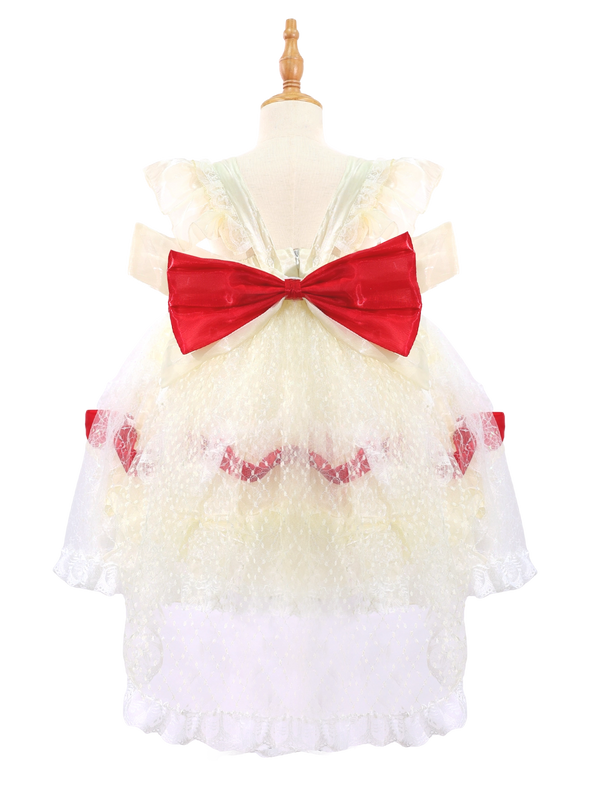 Strawberry Lolita Tutu Princess Dress for Toddler Girls-W26021
